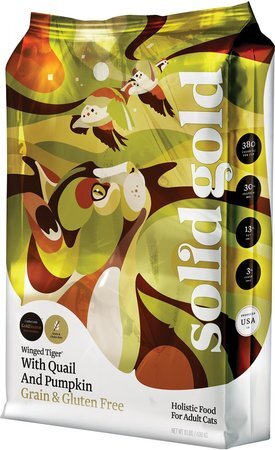 Solid Gold Winged Tiger with Quail & Pumpkin Grain-Free Adult Dry Cat Food