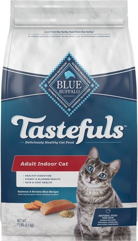 Blue Buffalo Tastefuls Indoor Natural Salmon & Brown Rice Adult Dry Cat Food