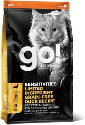 Go! Solutions Sensitivities Limited Ingredient Duck Grain-Free Dry Cat Food