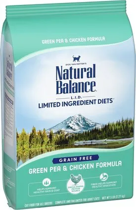 Natural Balance L.I.D. Limited Ingredient Diets Green Pea & Chicken Formula Grain-Free Dry Cat Food