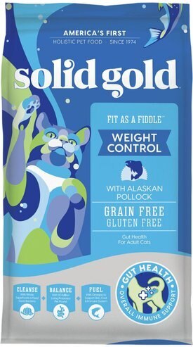 Solid Gold Fit as a Fiddle Weight Control with Alaskan Pollock Grain-Free Adult Dry Cat Food