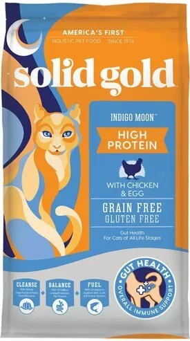 Solid Gold Indigo Moon with Chicken & Eggs Grain-Free High Protein Dry Cat Food