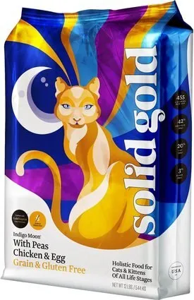 Solid Gold Indigo Moon with Peas, Chicken & Eggs Grain-Free Dry Cat Food