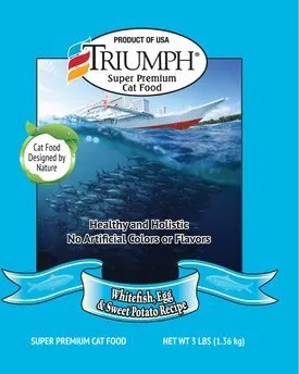 Triumph Whitefish, Egg & Sweet Potato Recipe Dry Cat Food