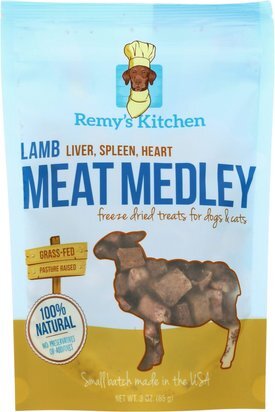 Remy's Kitchen Lamb Liver, Spleen, Heart Meat Medley Freeze-Dried Dog & Cat Treats
